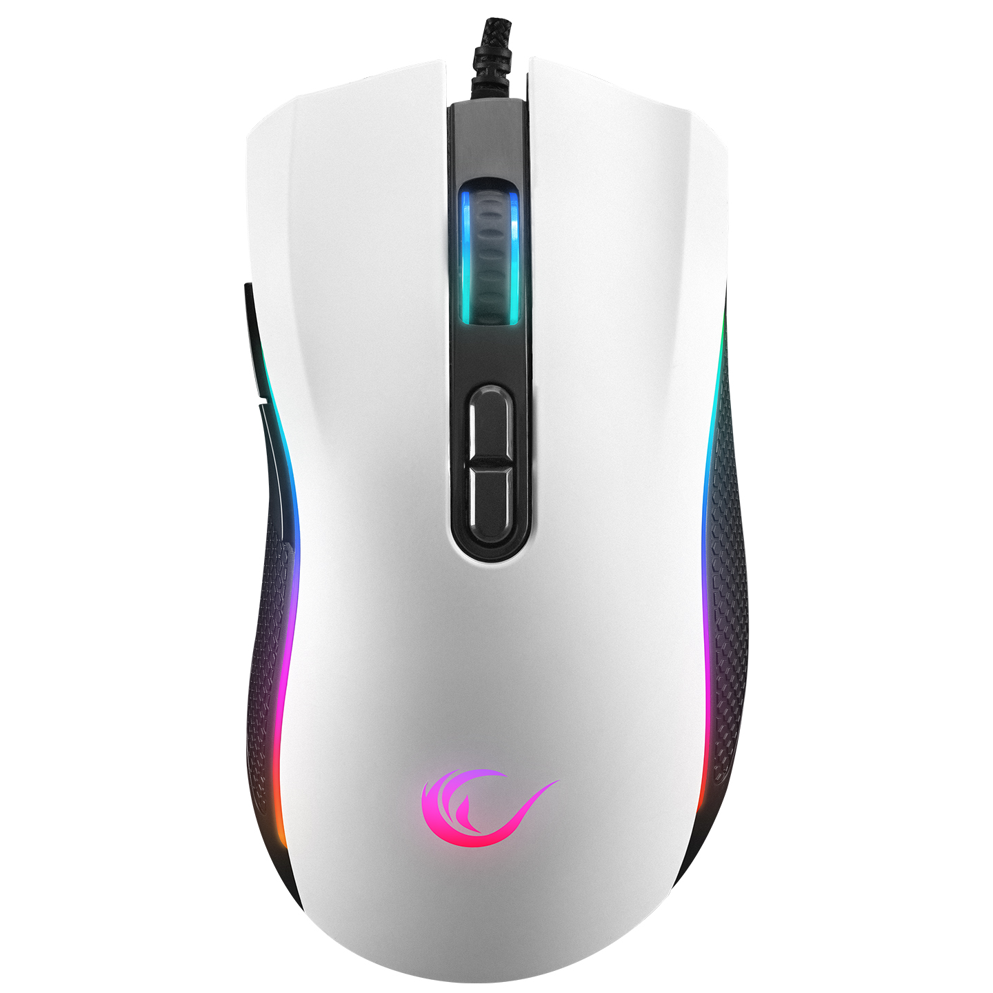 Rampage SMX-R44 V2 Makrolu Beyaz 12800 DPI RGB Ledli  Gaming Oyuncu Mouse